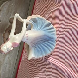 Graceful Hull PotteryDancer Figurine - Pink and Blue